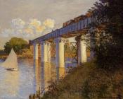 克劳德莫奈 - The Railway Bridge at Argenteuil